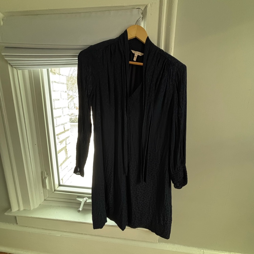 Rebecca Taylor Women's Navy Silk Dress - Picture 2 of 2